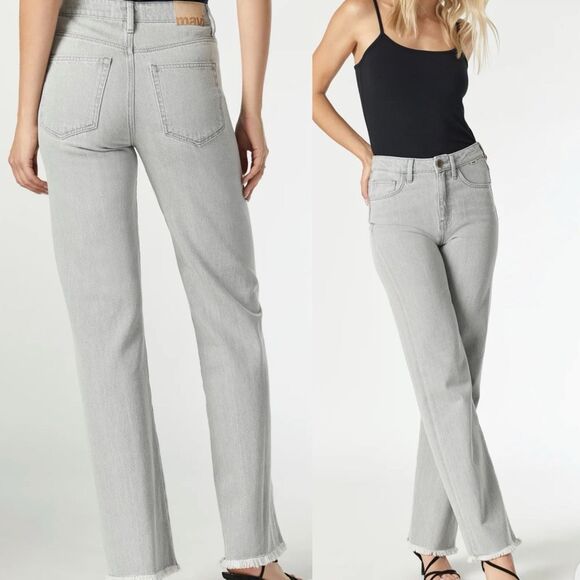 Mavi Women's Victoria Wide Leg In Stone Natural size 28 - Picture 1 of 8